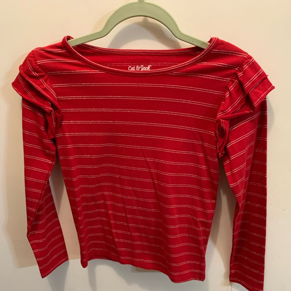 NWT- Red Cat & Jack Girl's Red long-sleeved top